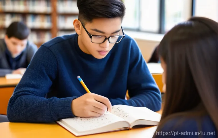행정사 시험 최단 시간 합격 노하우 - **Prompt 1: The Focused Student with a Study Treasure Map and Dynamic Schedule**
    A bright, wide-...