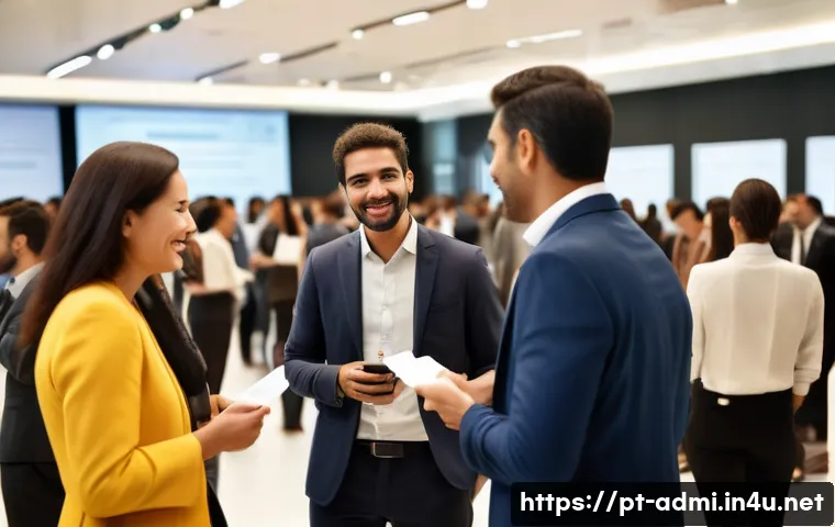 행정사 협회 가입 시 장단점 - A professional networking event for administrative agents in a modern conference hall in S&atilde;o Paulo, ...