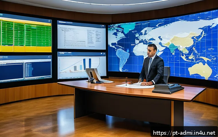 행정사와 노무사의 차이점 - A professional public administrator in a modern Brazilian government office, working at a large desk...