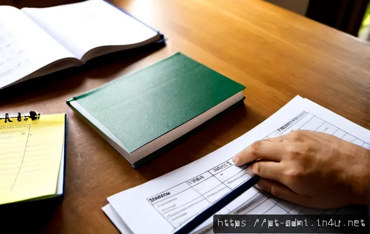 행정사 시험 기출문제 분석 및 트렌드 - Photorealistic overhead view of a Brazilian exam candidate analyzing past administrative law practic...